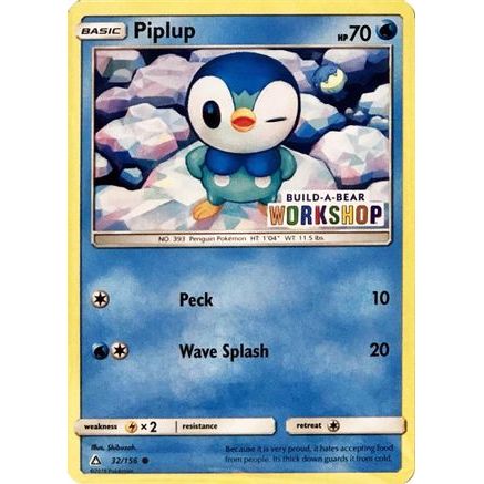 Piplup - 32/156 (Build-A-Bear Workshop Exclusive) 32 - Miscellaneous Cards & Products