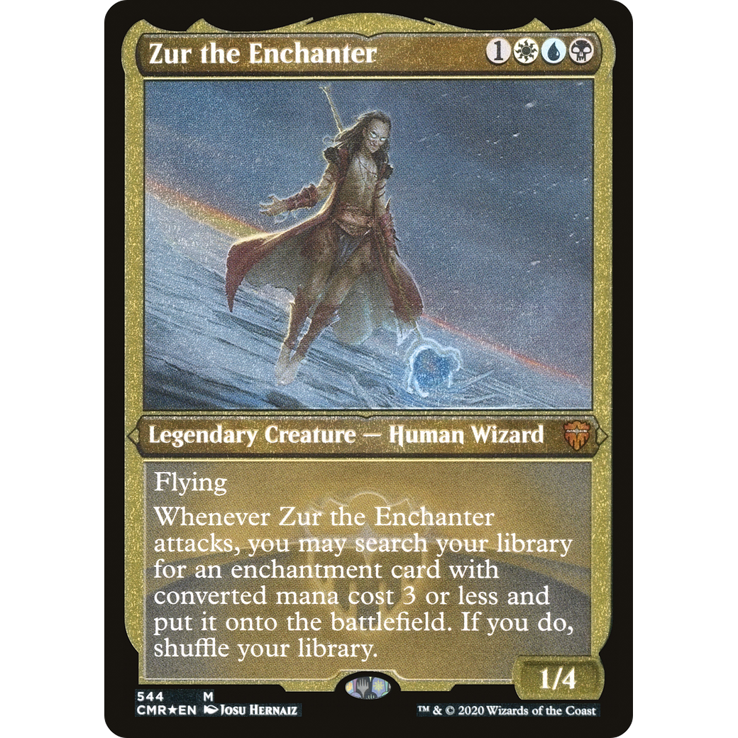 Zur the Enchanter (Foil Etched) (CMR-544) - Commander Legends Foil