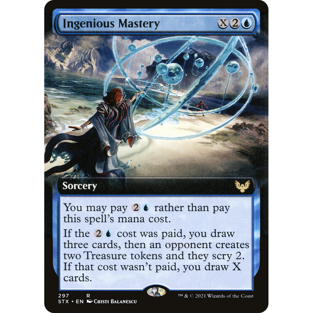 Ingenious Mastery (Extended Art) (STX-297) - Strixhaven: School of Mages: (Extended Art)