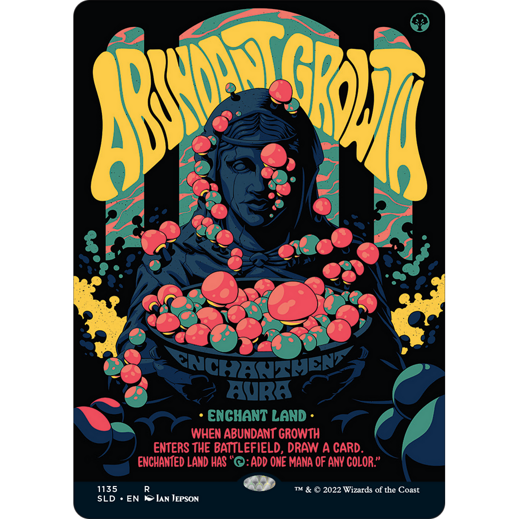 Abundant Growth (SLD-1135) - Secret Lair Drop (Borderless) Foil