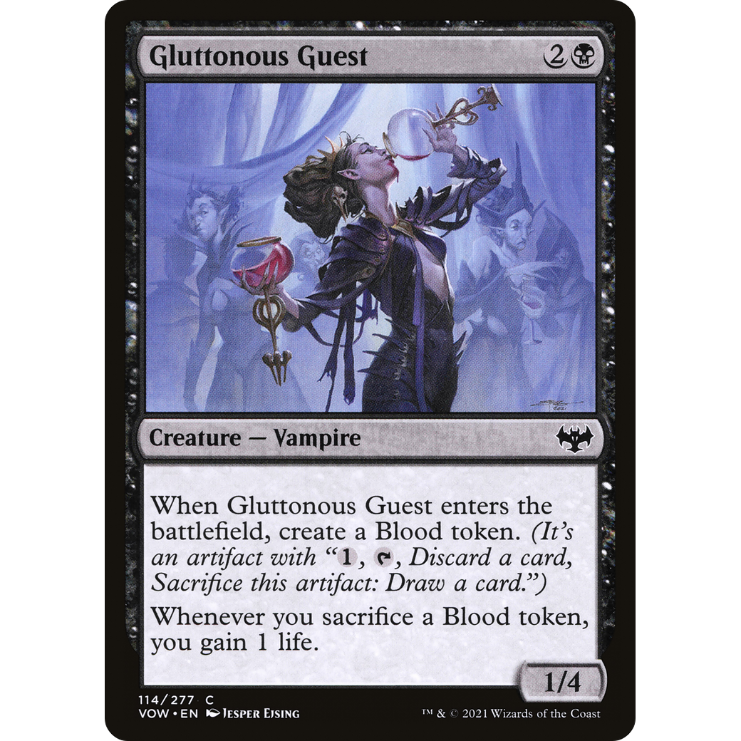 Gluttonous Guest (VOW-114) - Innistrad: Crimson Vow Foil