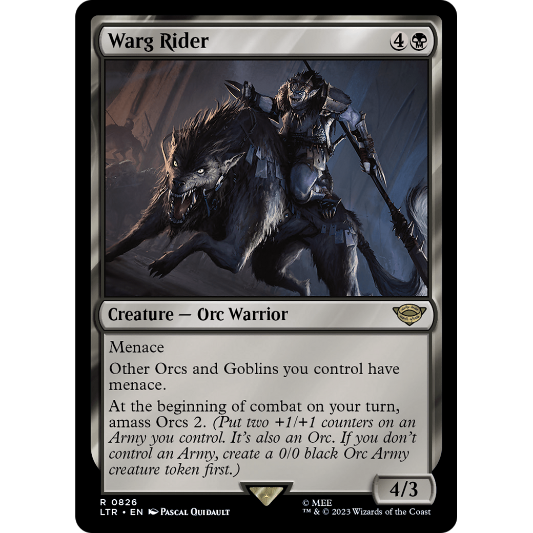 Warg Rider (LTR-826) - The Lord of the Rings: Tales of Middle-earth