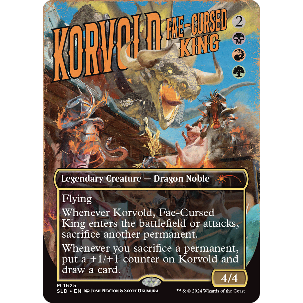 Korvold, Fae-Cursed King (SLD-1625) - Secret Lair Drop (Borderless)