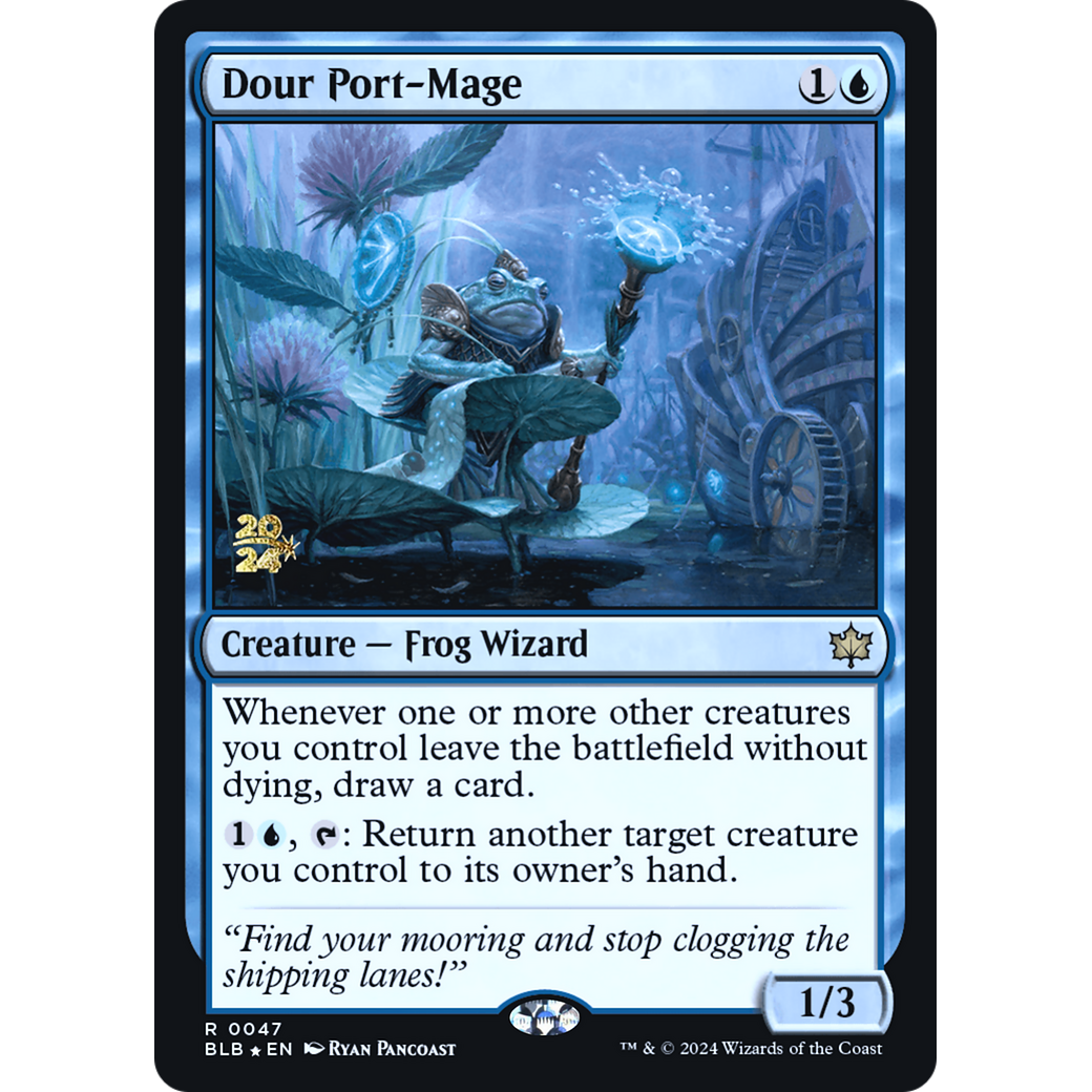 Dour Port-Mage (PRE-47S) - Bloomburrow Promos Foil