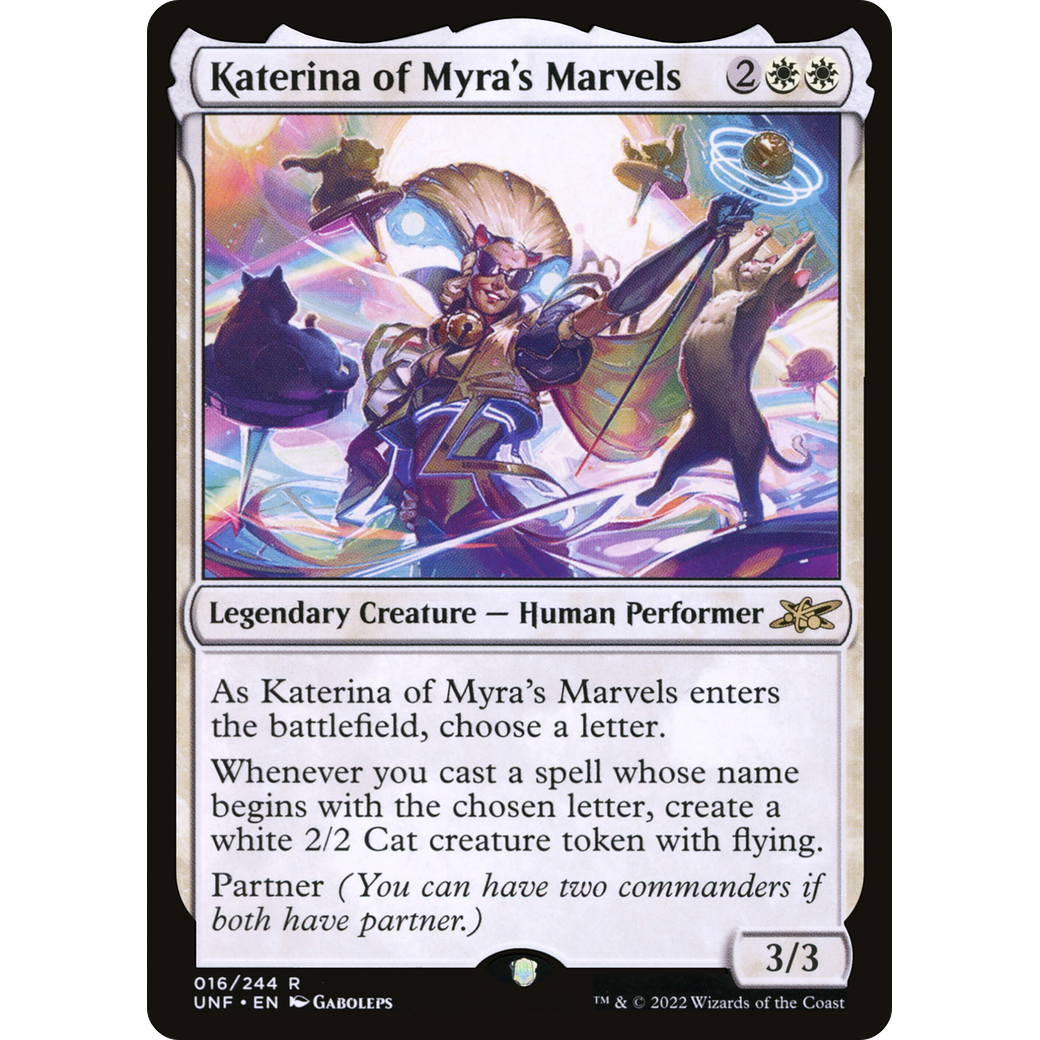 Katerina of Myra's Marvels (UNF-016) - Unfinity Foil