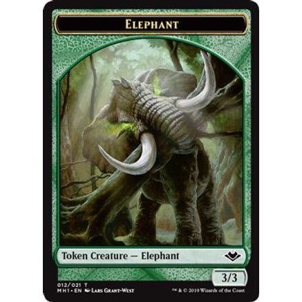 Elephant // Spirit Double-Sided Token (MH1-12 // 16) - Modern Horizons