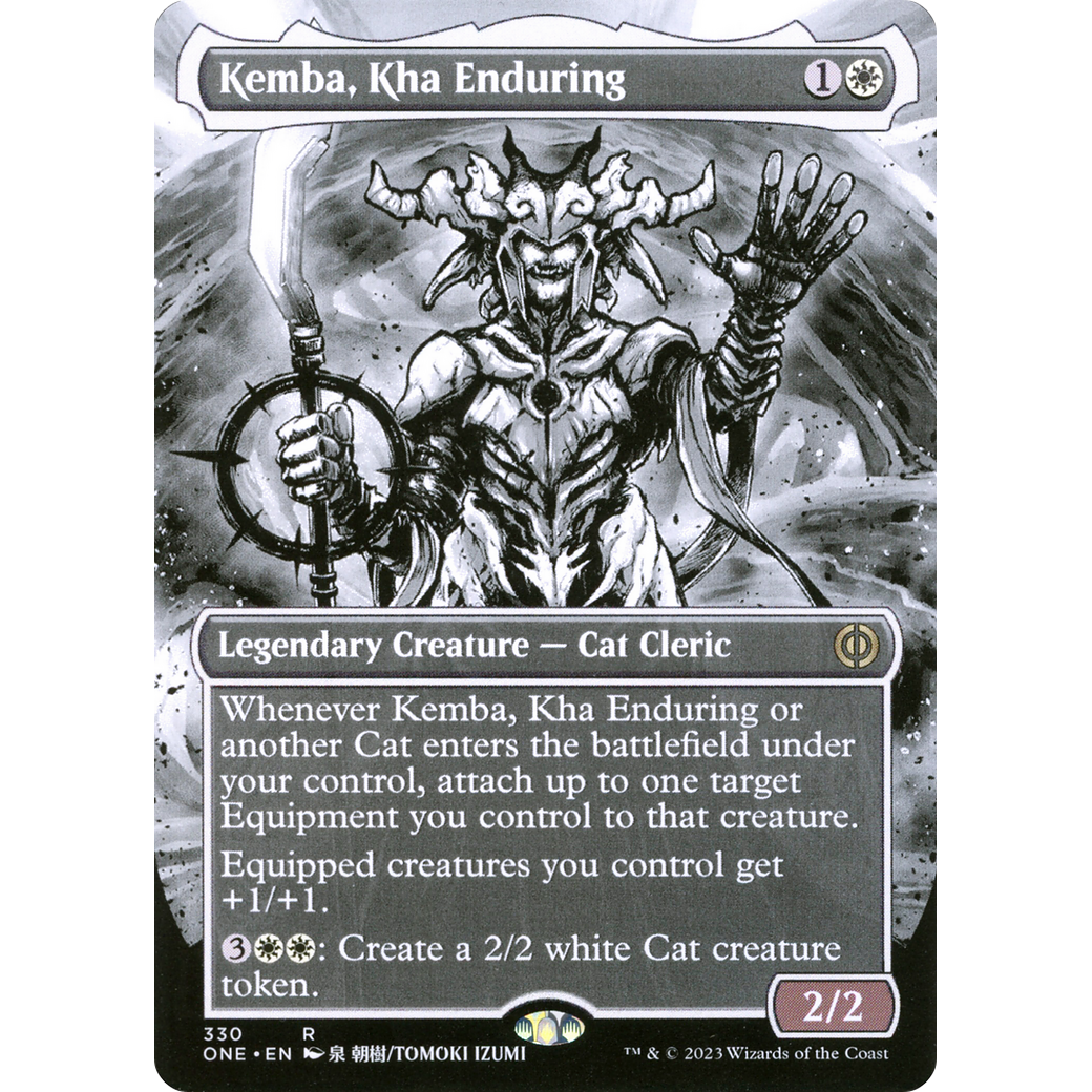 Kemba, Kha Enduring (ONE-330) - Phyrexia: All Will Be One: (Showcase) (Borderless) Foil