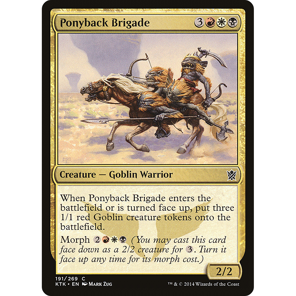 Ponyback Brigade (KTK-191) - Khans of Tarkir Foil