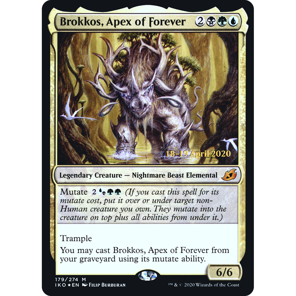 Brokkos, Apex of Forever (PRE-179) - Ikoria: Lair of Behemoths Promos Foil