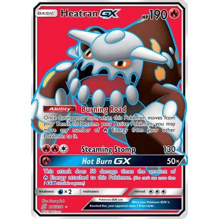 Heatran GX (Full Art) 216/236 - SM  Unified Minds Holofoil