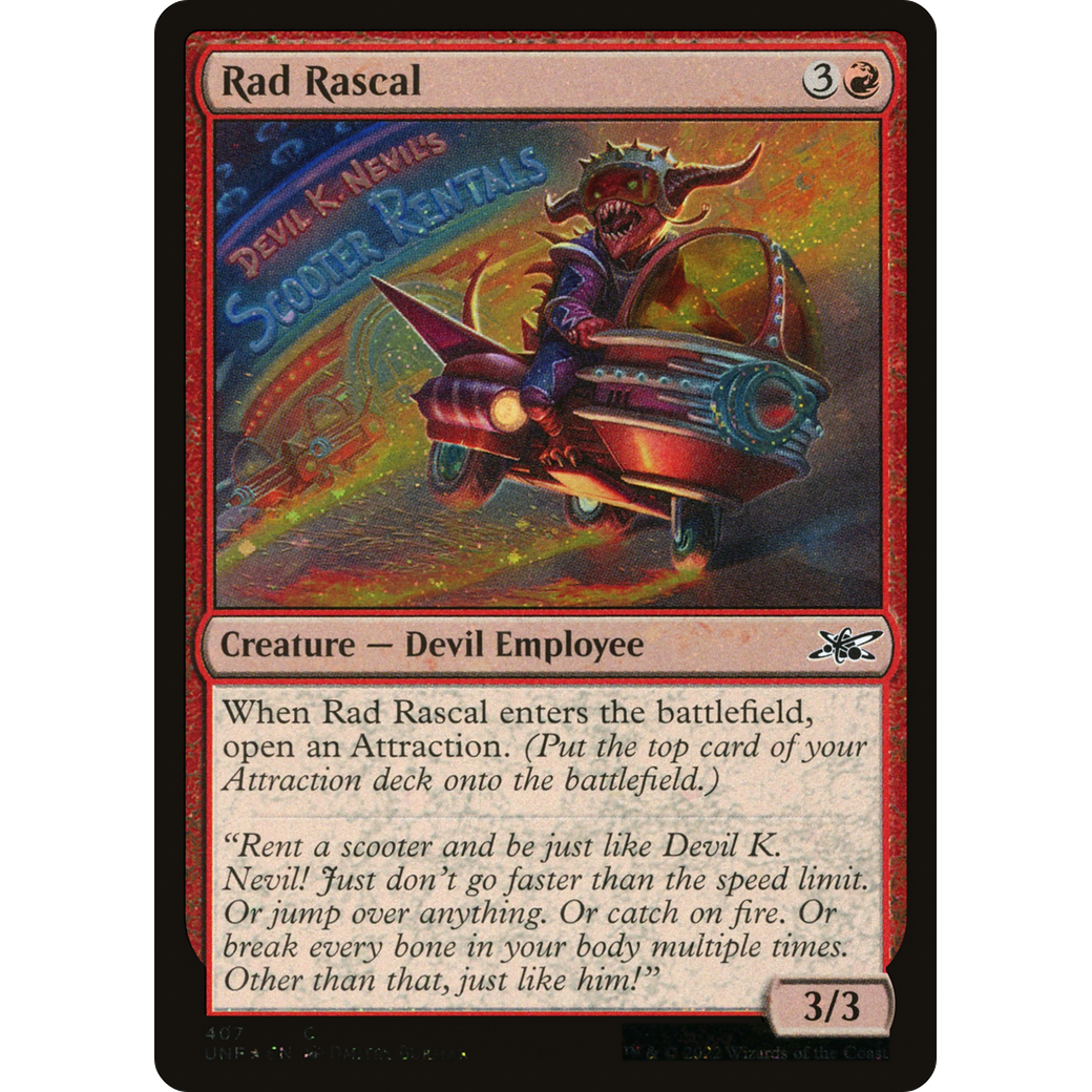 Rad Rascal (Galaxy Foil) (UNF-407) - Unfinity Foil