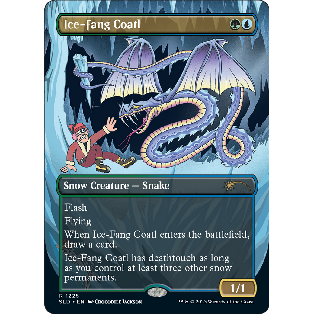Ice-Fang Coatl (SLD-1225) - Secret Lair Drop (Borderless)