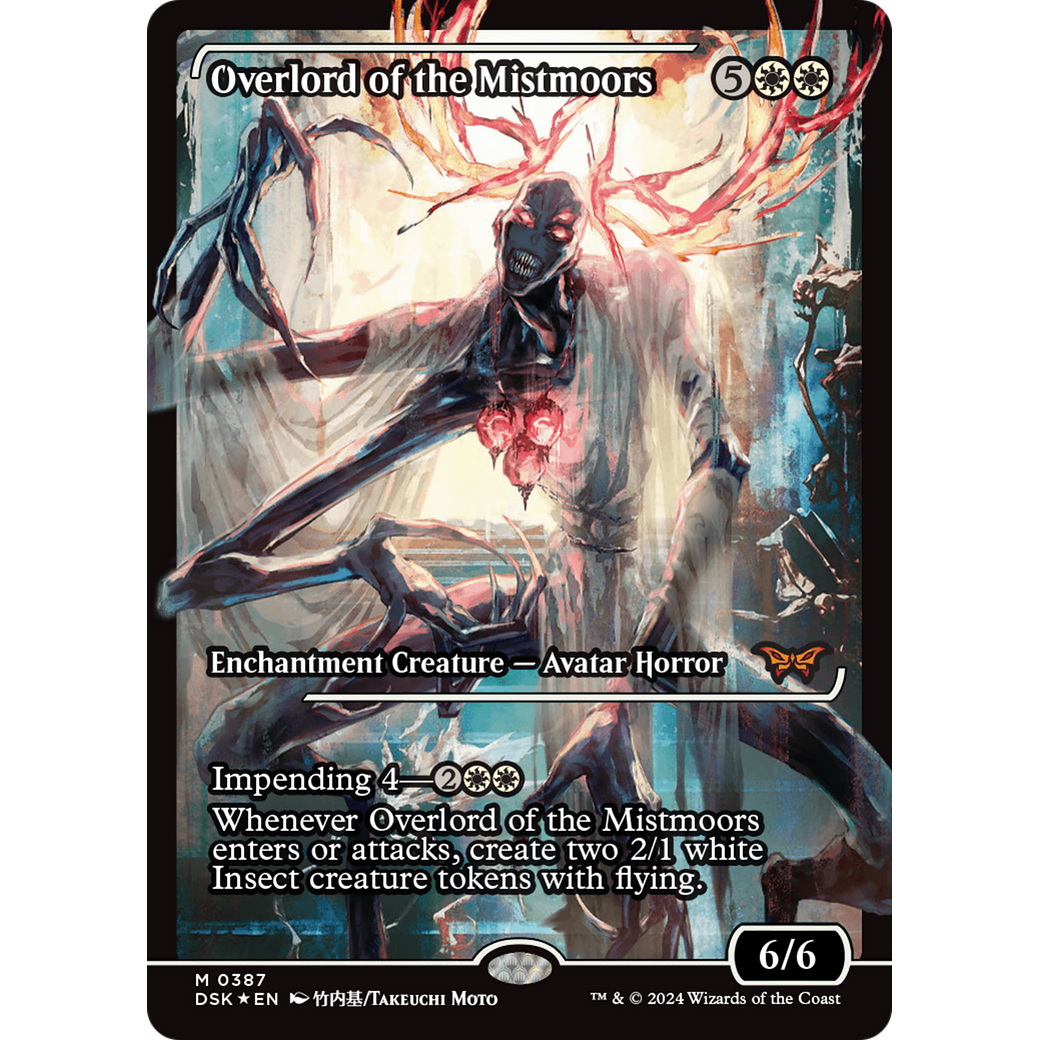 Overlord of the Mistmoors (DSK-387) - Duskmourn: House of Horror: (Showcase) Foil