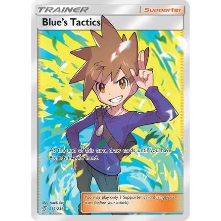 Blue's Tactics (Full Art) 231/236 - SM  Unified Minds Holofoil