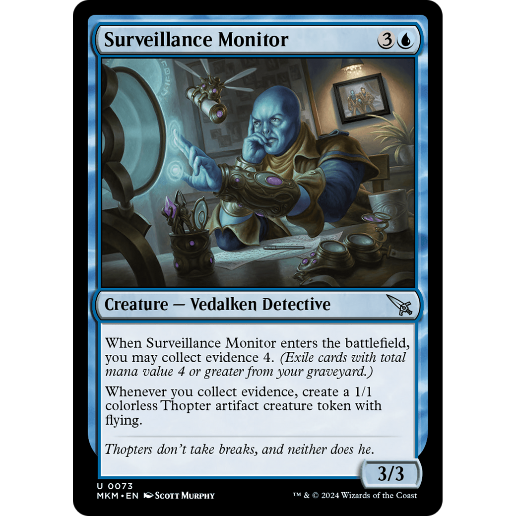 Surveillance Monitor (MKM-73†) - Murders at Karlov Manor Foil