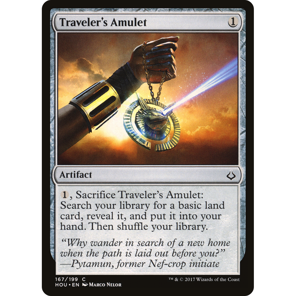 Traveler's Amulet (HOU-167) - Hour of Devastation Foil