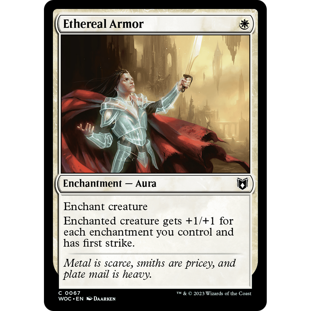 Ethereal Armor (WOC-067) - Wilds of Eldraine Commander