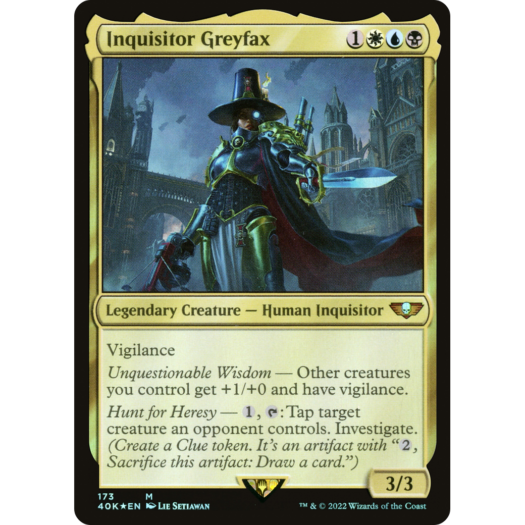Inquisitor Greyfax (40K-173) - Warhammer 40,000 Commander Foil