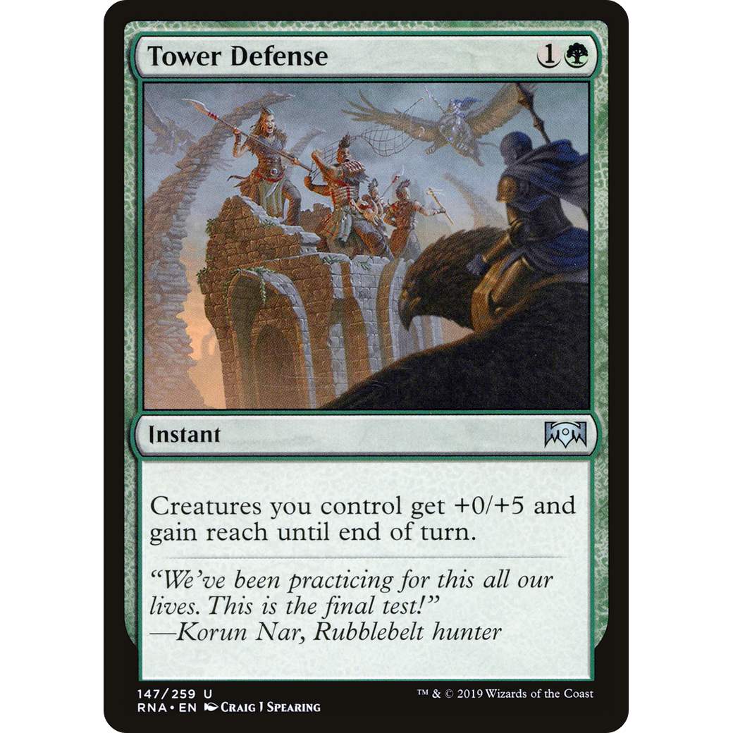 Tower Defense (RNA-147) - Ravnica Allegiance Foil
