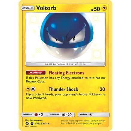 Voltorb SV13/94 - Hidden Fates Shiny Vault Holofoil