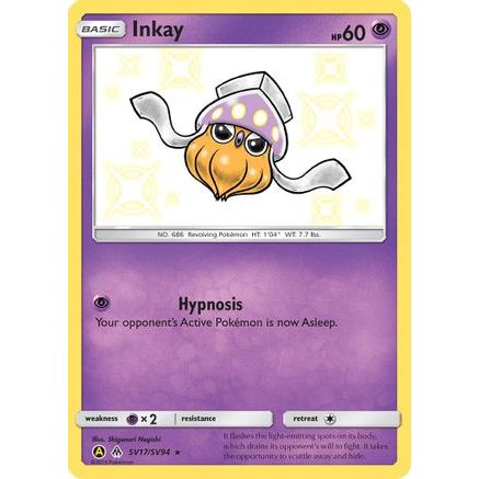 Inkay SV17/94 - Hidden Fates Shiny Vault Holofoil