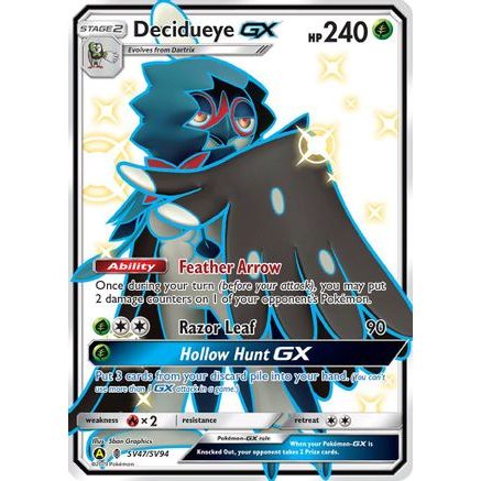 Decidueye GX SV47/94 - Hidden Fates Shiny Vault Holofoil