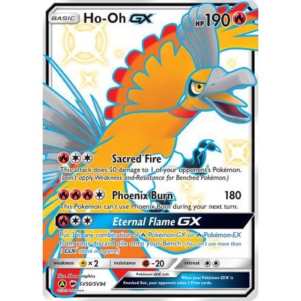 Ho-Oh GX SV50/94 - Hidden Fates Shiny Vault Holofoil