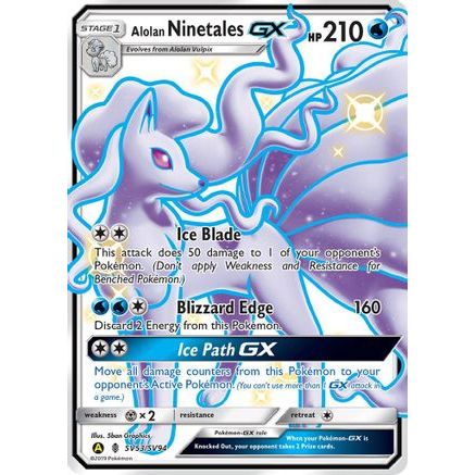 Alolan Ninetales GX SV53/94 - Hidden Fates Shiny Vault Holofoil