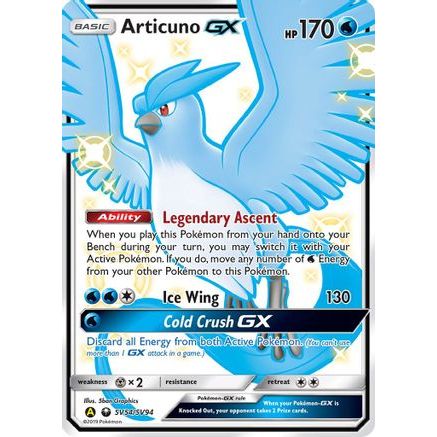Articuno GX SV54/94 - Hidden Fates Shiny Vault Holofoil