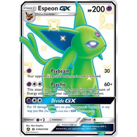 Espeon GX SV60/94 - Hidden Fates Shiny Vault Holofoil