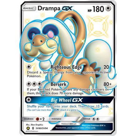 Drampa GX SV80/94 - Hidden Fates Shiny Vault Holofoil