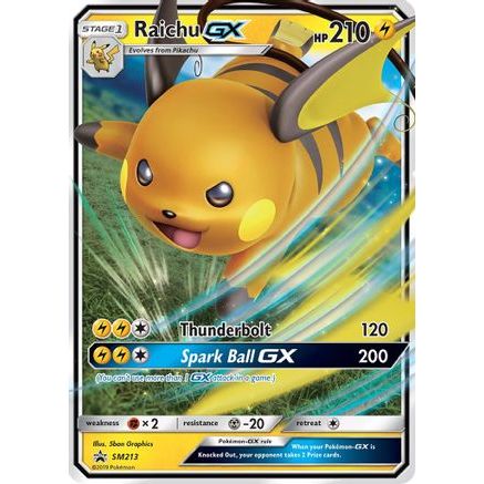 Raichu GX - SM213 SM213/248 - SM Promos Holofoil