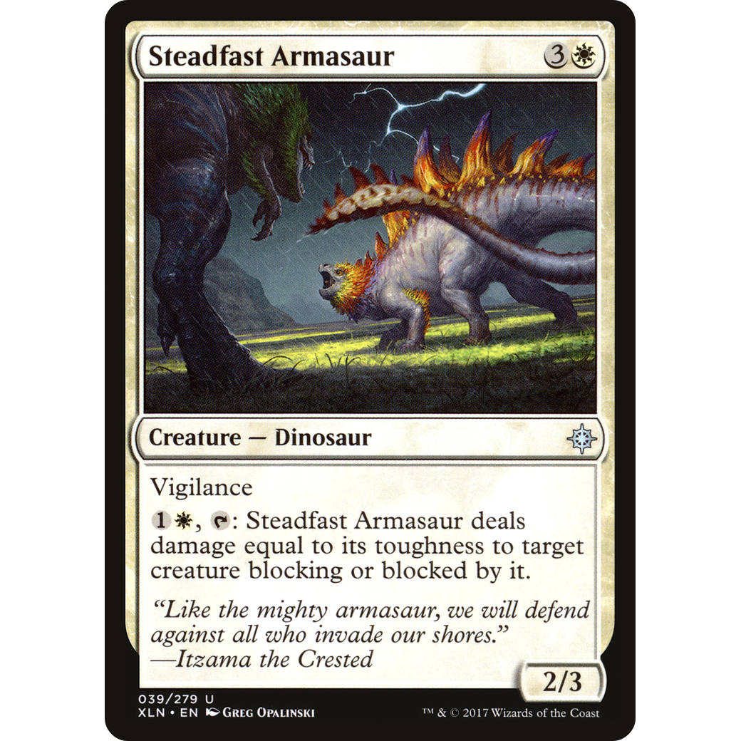 Steadfast Armasaur (XLN-039) - Ixalan Foil