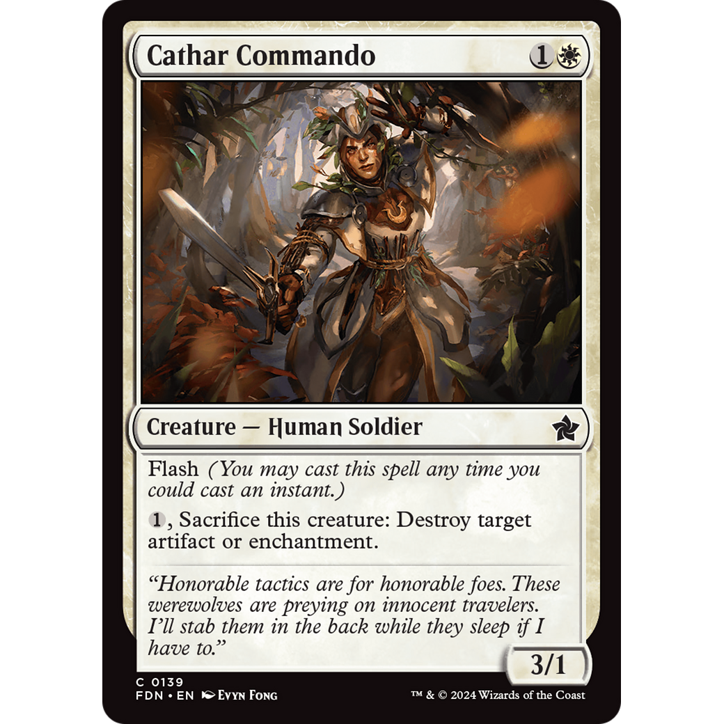 Cathar Commando (FDN-139) - Foundations Foil
