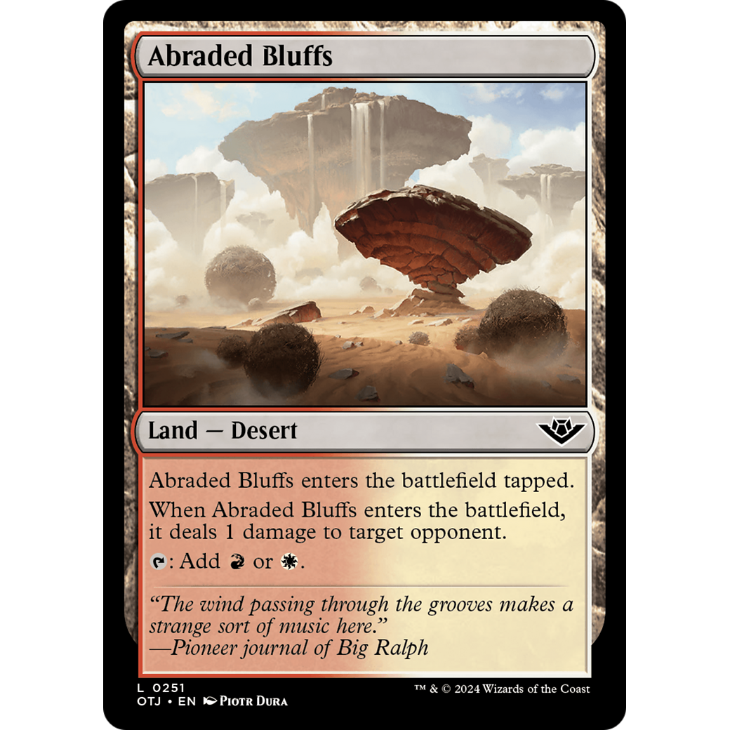 Abraded Bluffs (OTJ-251) - Outlaws of Thunder Junction