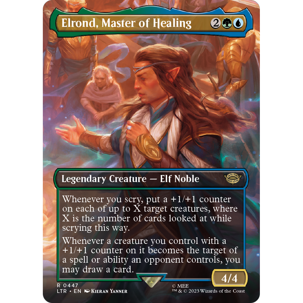 Elrond, Master of Healing (LTR-447) - The Lord of the Rings: Tales of Middle-earth (Borderless) Foil