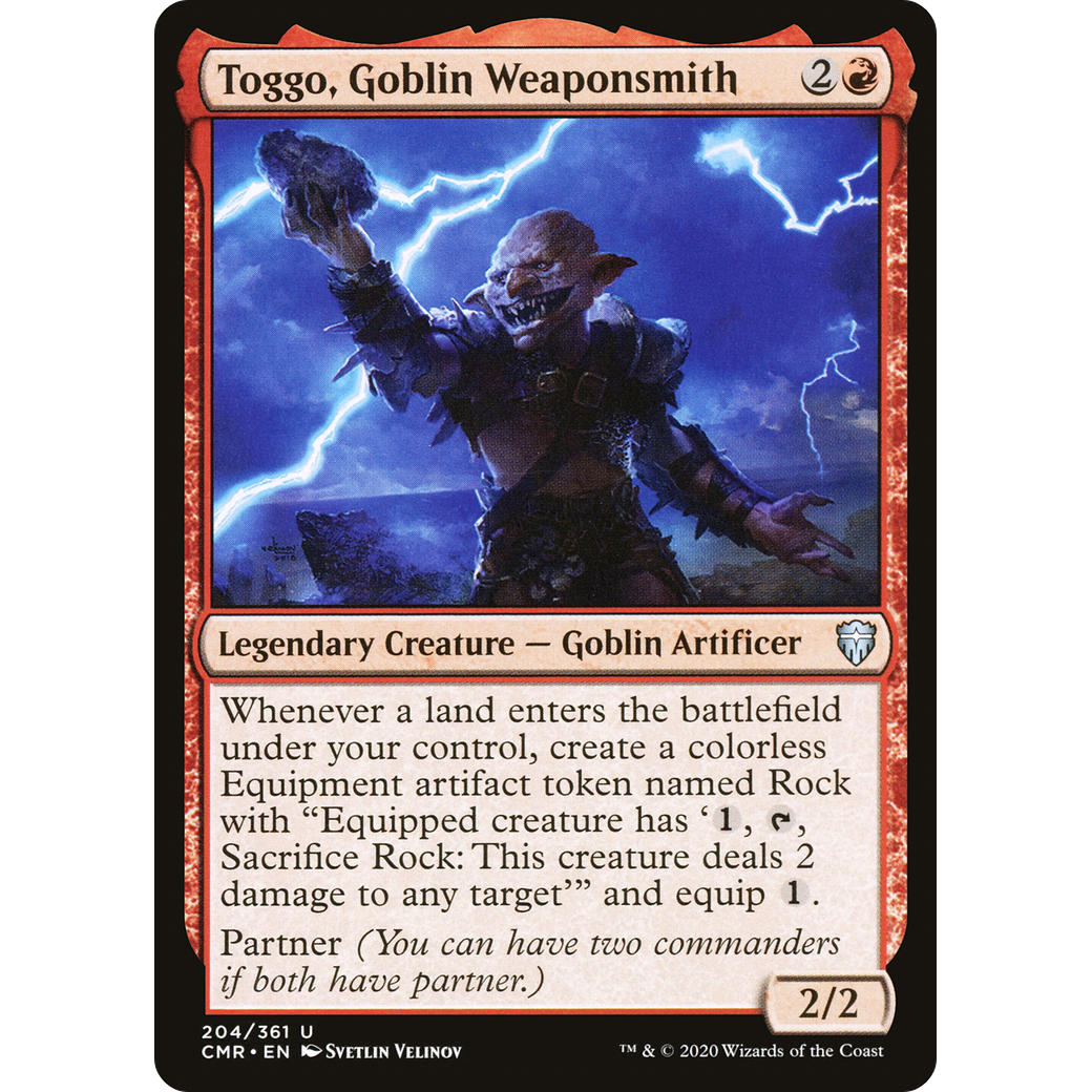 Toggo, Goblin Weaponsmith (CMR-204) - Commander Legends Foil