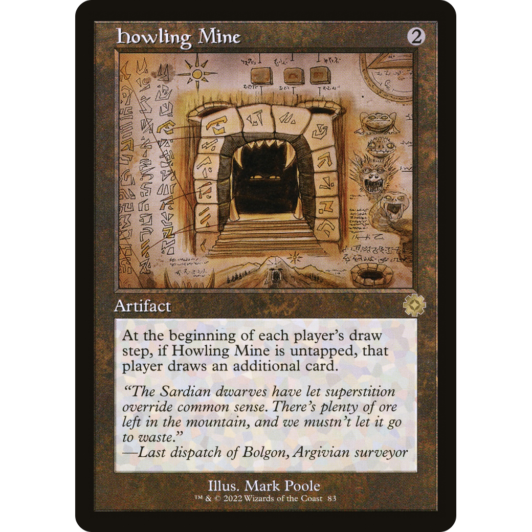 Howling Mine (Schematic) (BRR-083) - The Brothers' War Retro Artifacts Foil