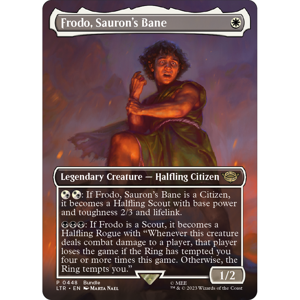 Frodo, Sauron's Bane (UMP-448) - The Lord of the Rings: Tales of Middle-earth (Borderless) Foil