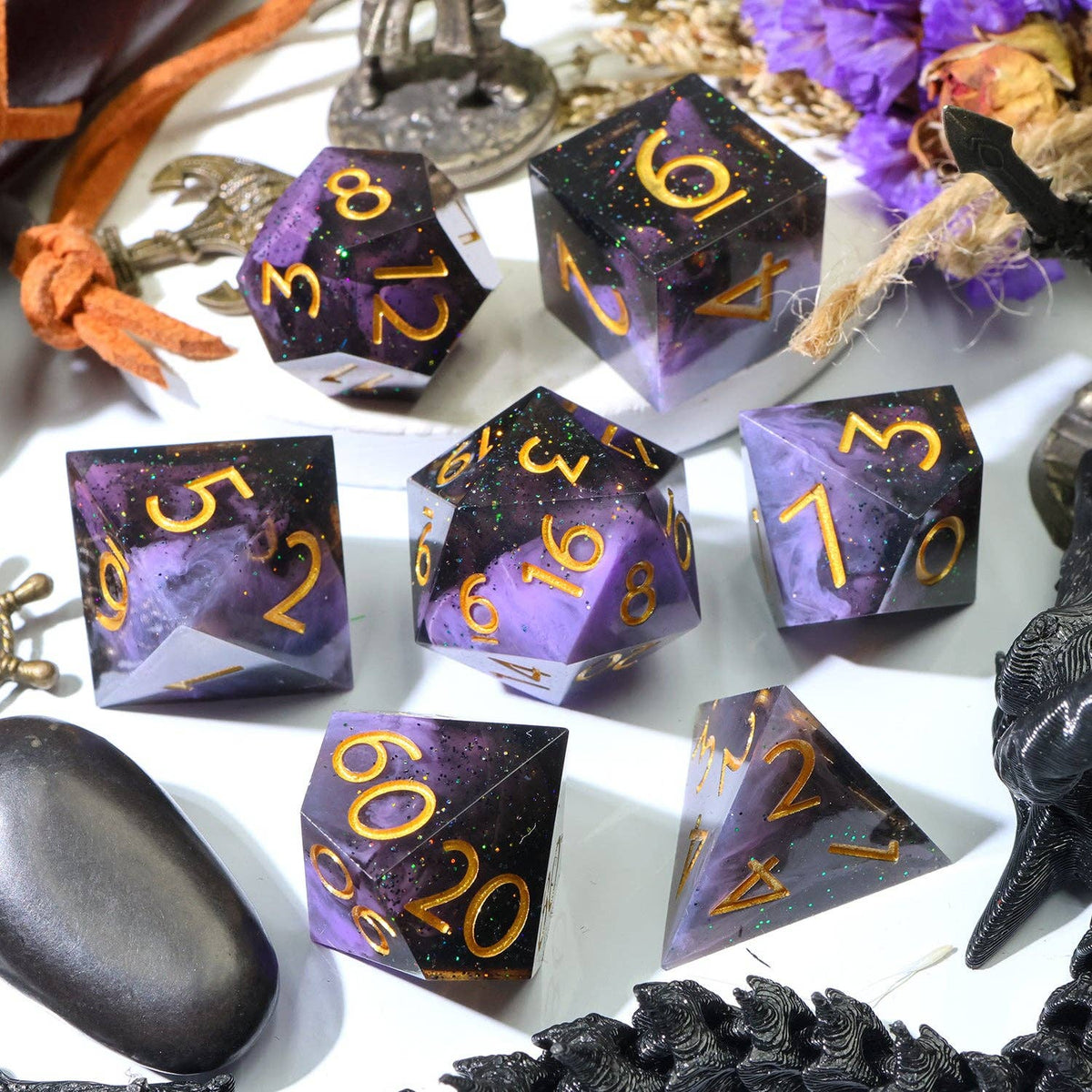 Planetesimal 7-Piece Polyhedral Dice Set