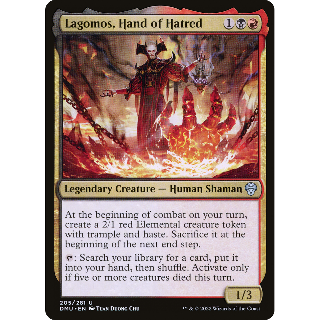 Lagomos, Hand of Hatred (DMU-205) - Dominaria United Foil