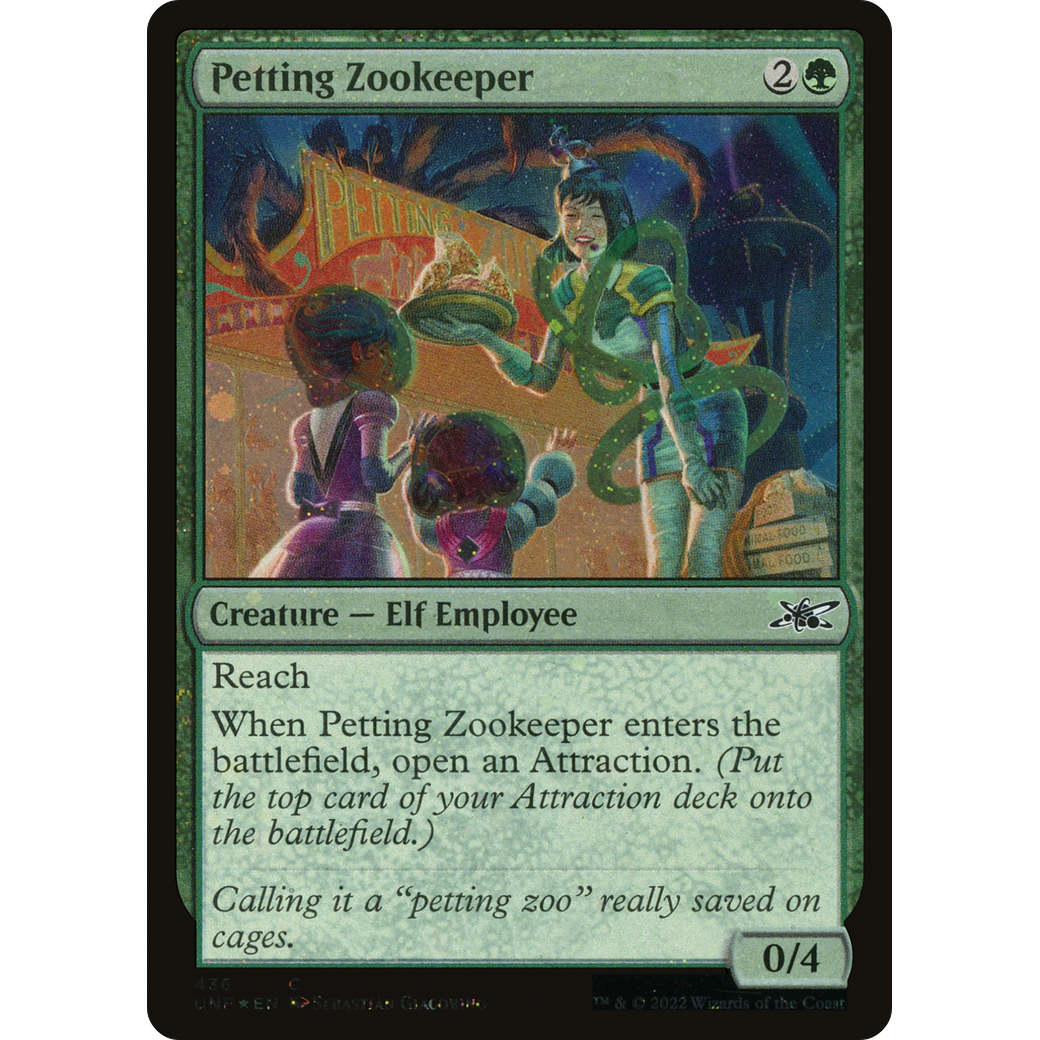 Petting Zookeeper (Galaxy Foil) (UNF-436) - Unfinity Foil