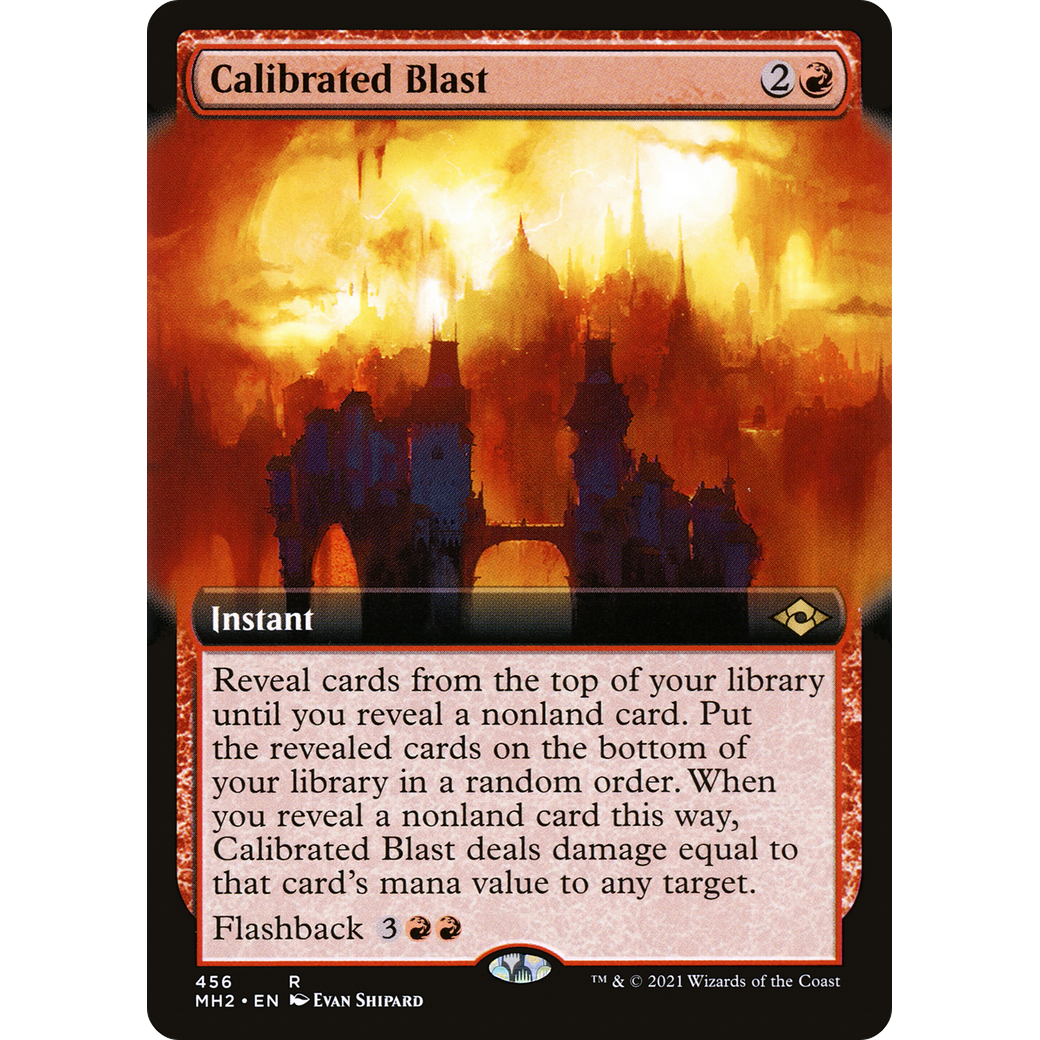 Calibrated Blast (Extended Art) (MH2-456) - Modern Horizons 2: (Extended Art)