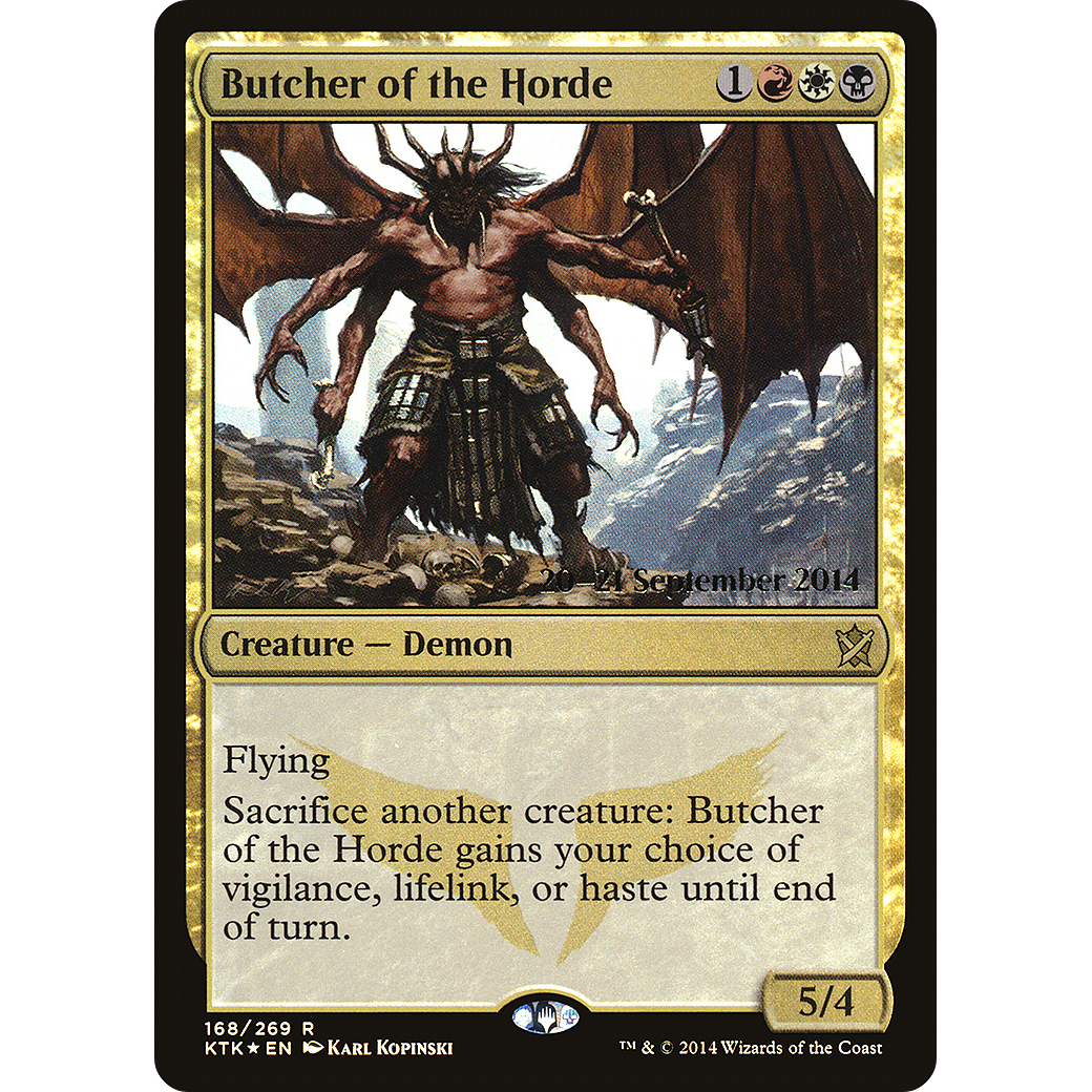 Butcher of the Horde (PRE-168) - Khans of Tarkir Promos Foil