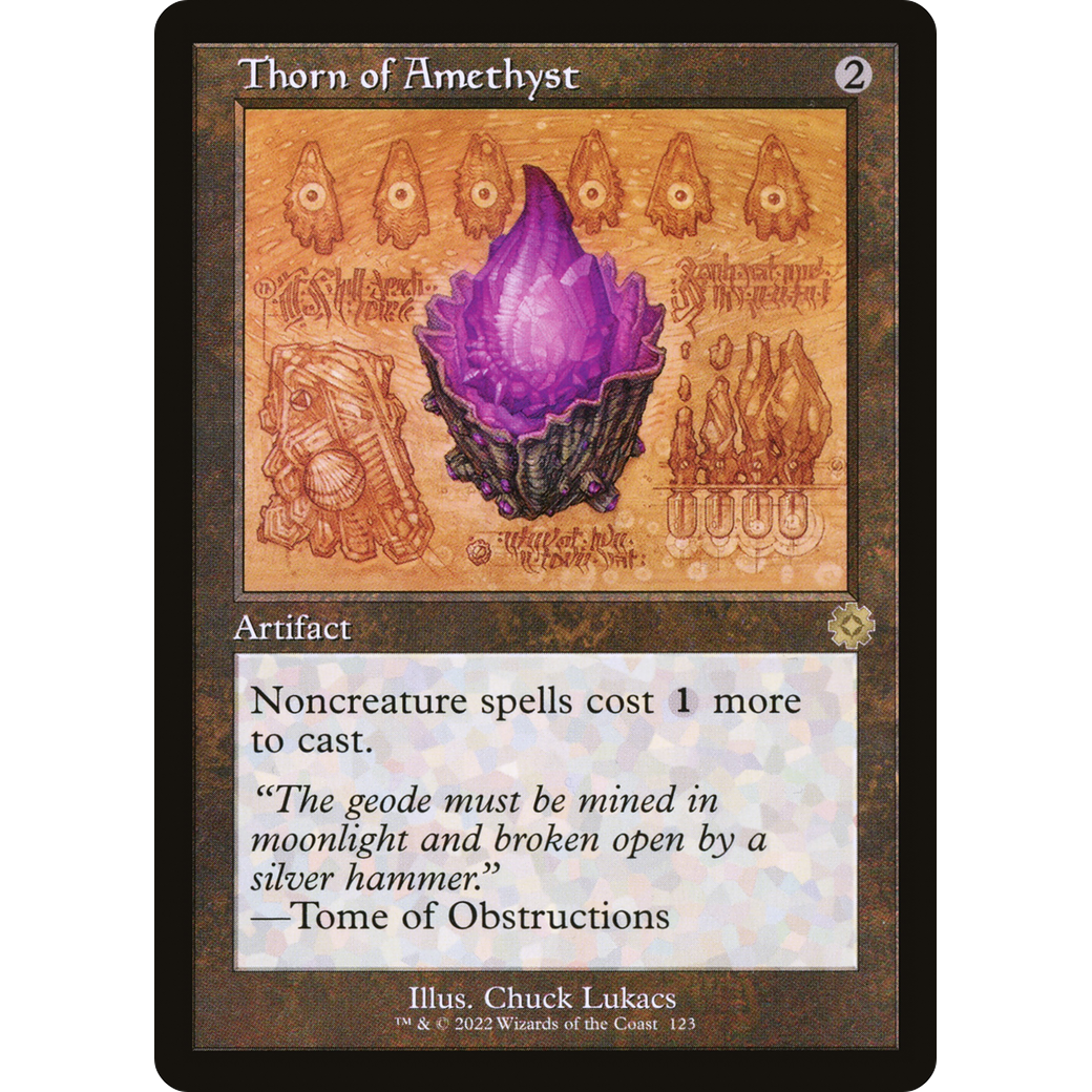 Thorn of Amethyst (Schematic) (BRR-123) - The Brothers' War Retro Artifacts Foil