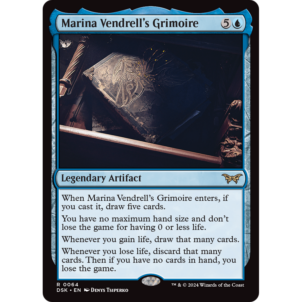 Marina Vendrell's Grimoire (DSK-064) - Duskmourn: House of Horror Foil