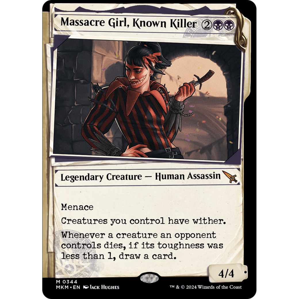 Massacre Girl, Known Killer (MKM-344) - Murders at Karlov Manor: (Showcase) Foil