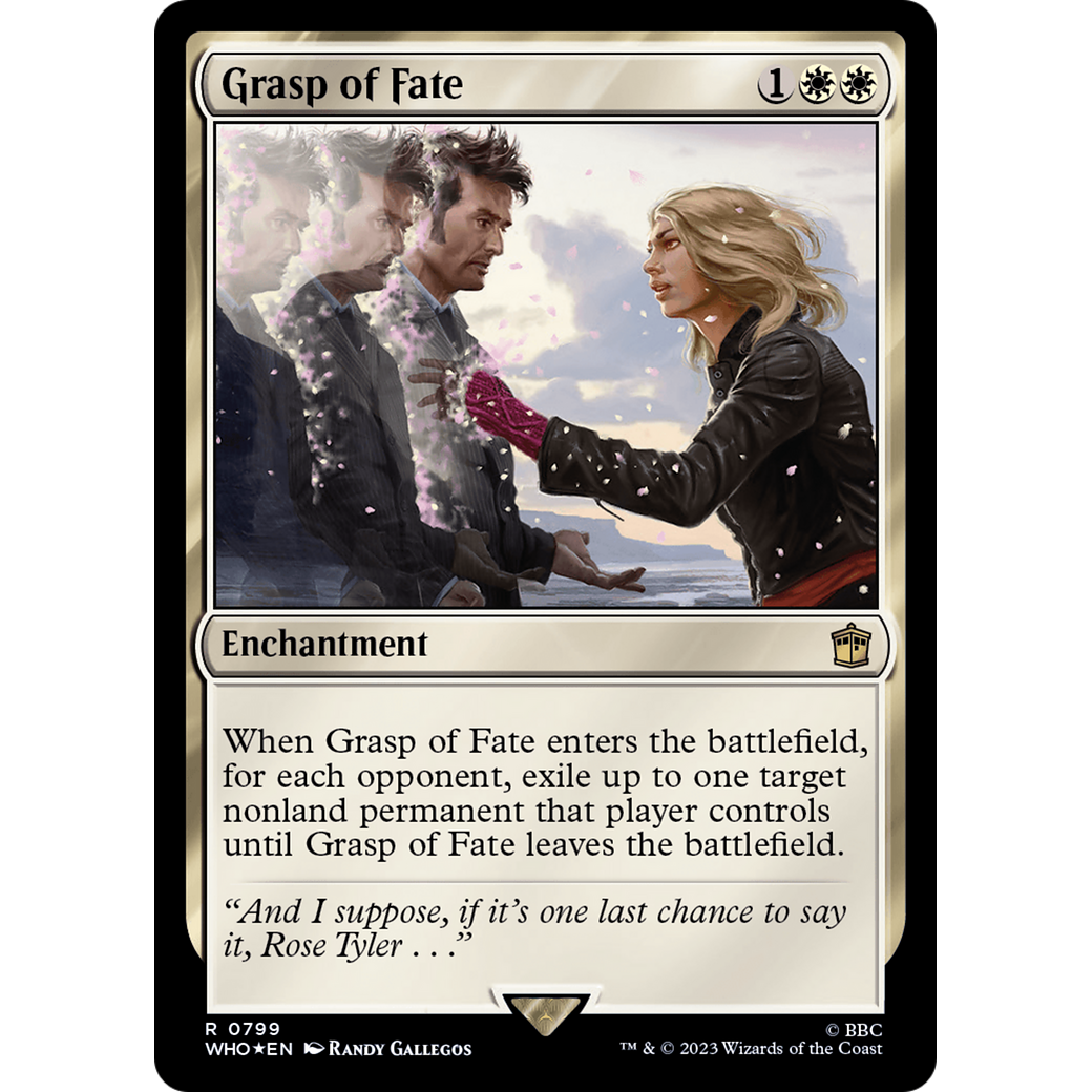 Grasp of Fate (Surge Foil) (WHO-799) - Doctor Who Foil