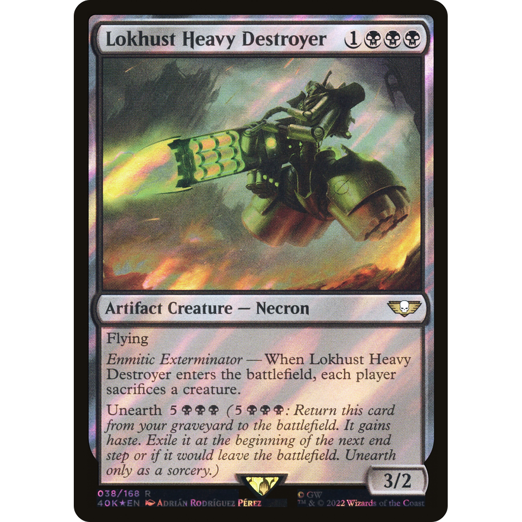 Lokhust Heavy Destroyer (40K-038) - Warhammer 40,000 Commander Foil