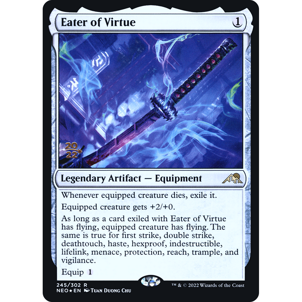 Eater of Virtue (PRE-245S) - Kamigawa: Neon Dynasty Promos Foil